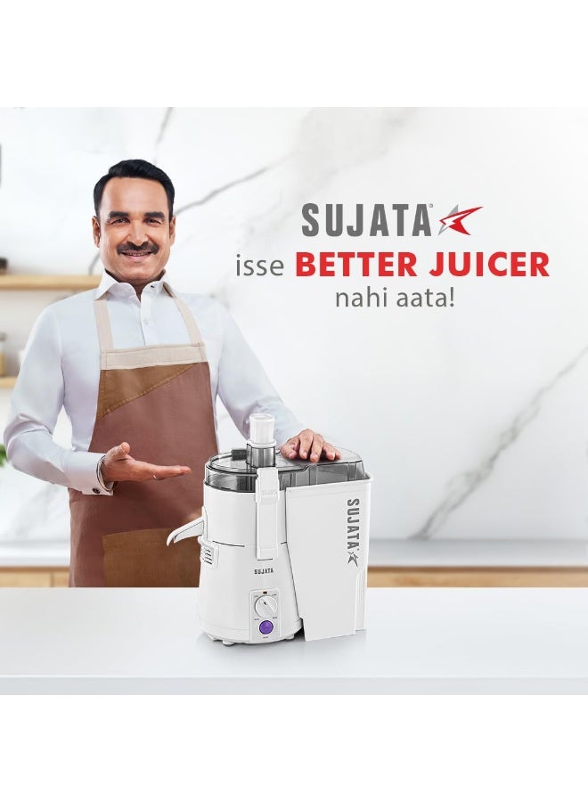 سوجاتا Sujata Powermatic |900 Watts Double Ball Bearing Motor|22000 RPM|Non-Stop 90 Mins Running| Mixer Grinder | White - Image 4